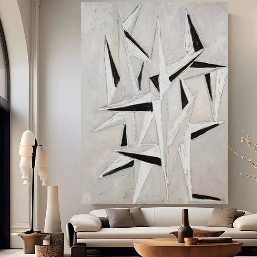 AEFOUU Canvas Wall Art Print Pictures Modern Abstract Picture Morandi Style Painting On Canvas Wall Art Home Decor Nordic Mural(60x80cm/24x32in/Frameless)