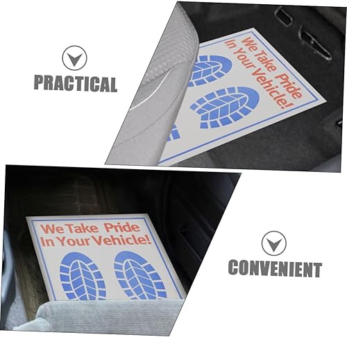 Miniatura 9 de 80 hojas de papel para pies, alfombrillas desechables de papel desechables para vehículos, suministros de servicio automotriz, alfombrillas de papel