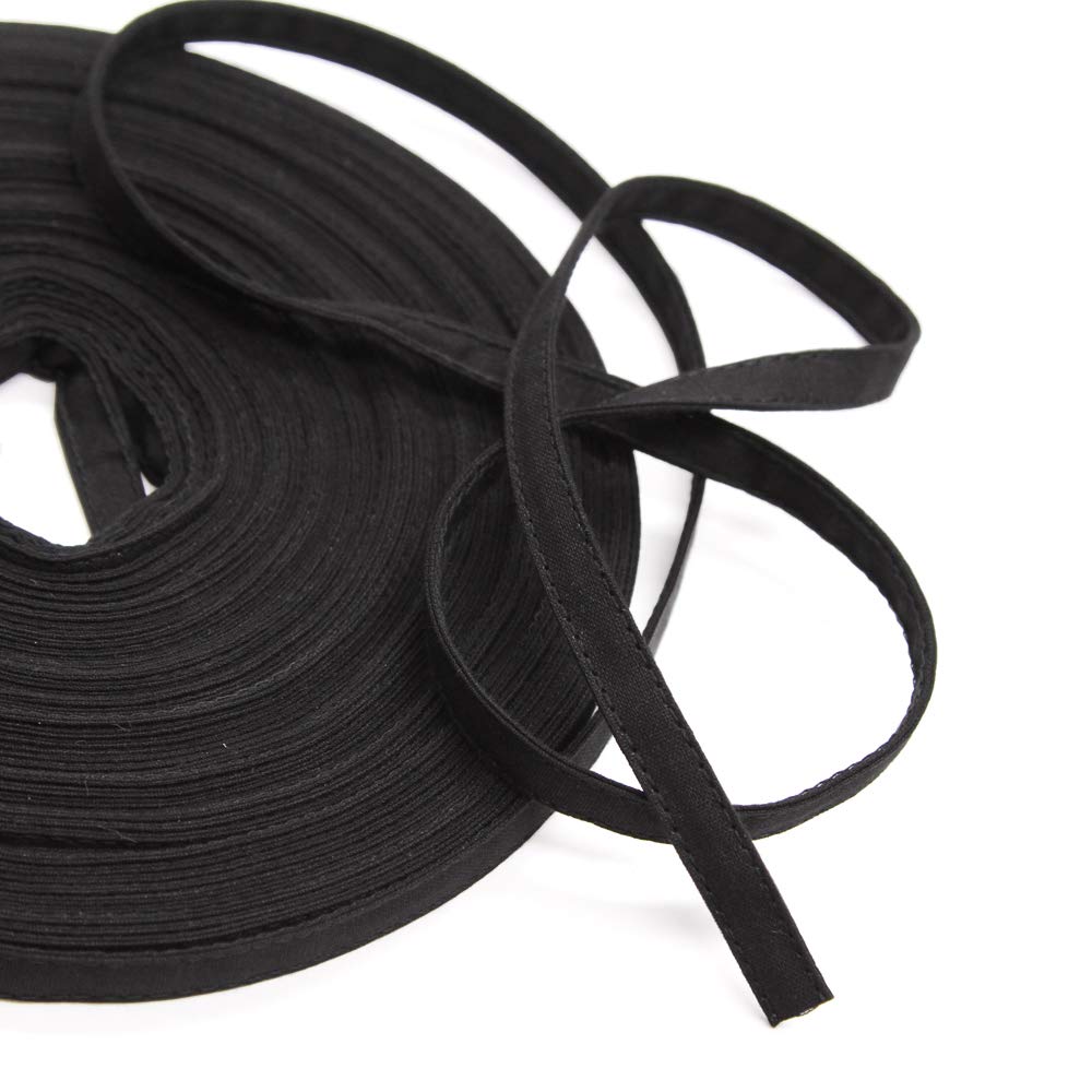 5 Yards of Black Cotton Casing for 1/4