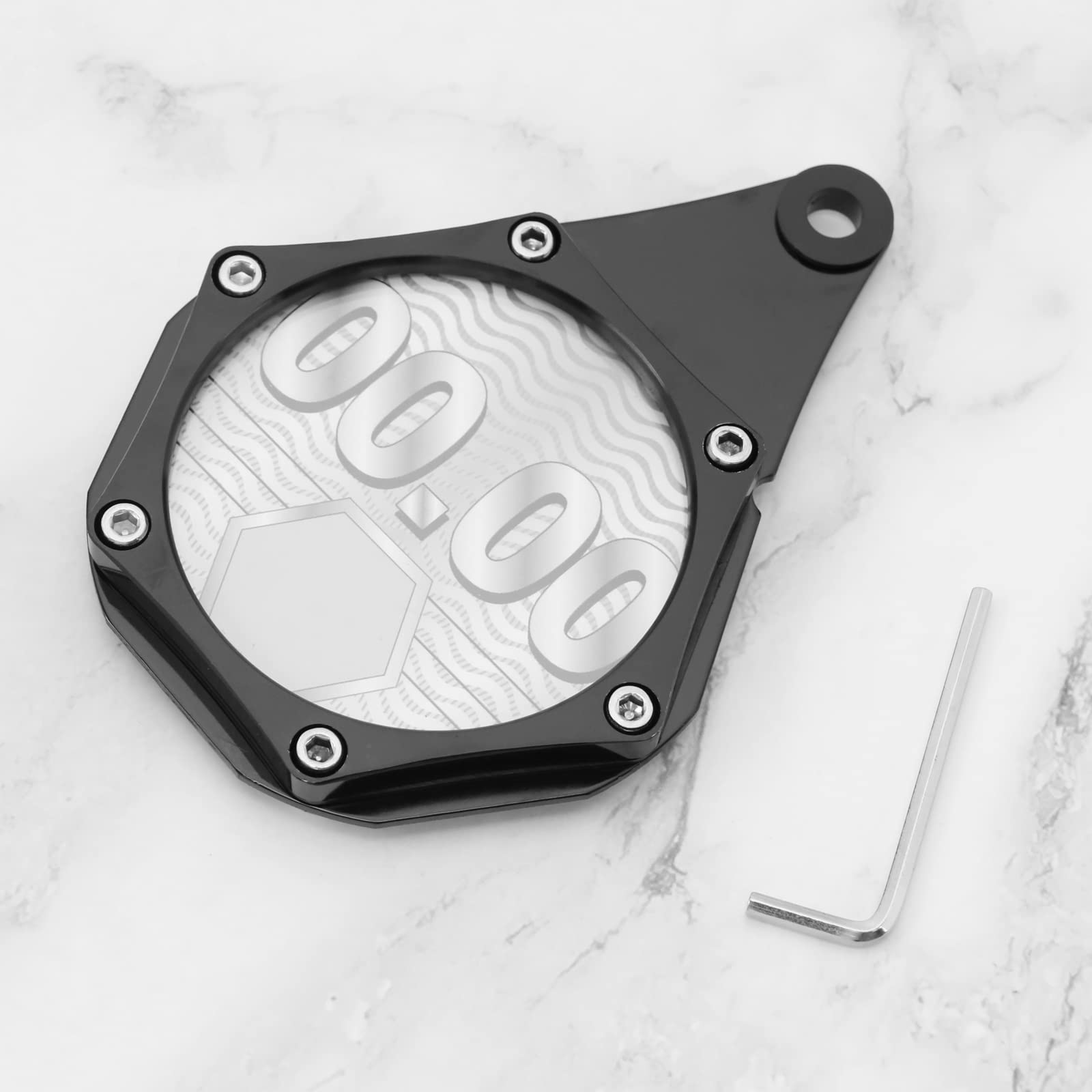 Soporte de disco de impuestos para motos con llave Allen aleación de aluminio impermeable disco de impuestos de motocicleta soporte de permiso para motocicletas scooters