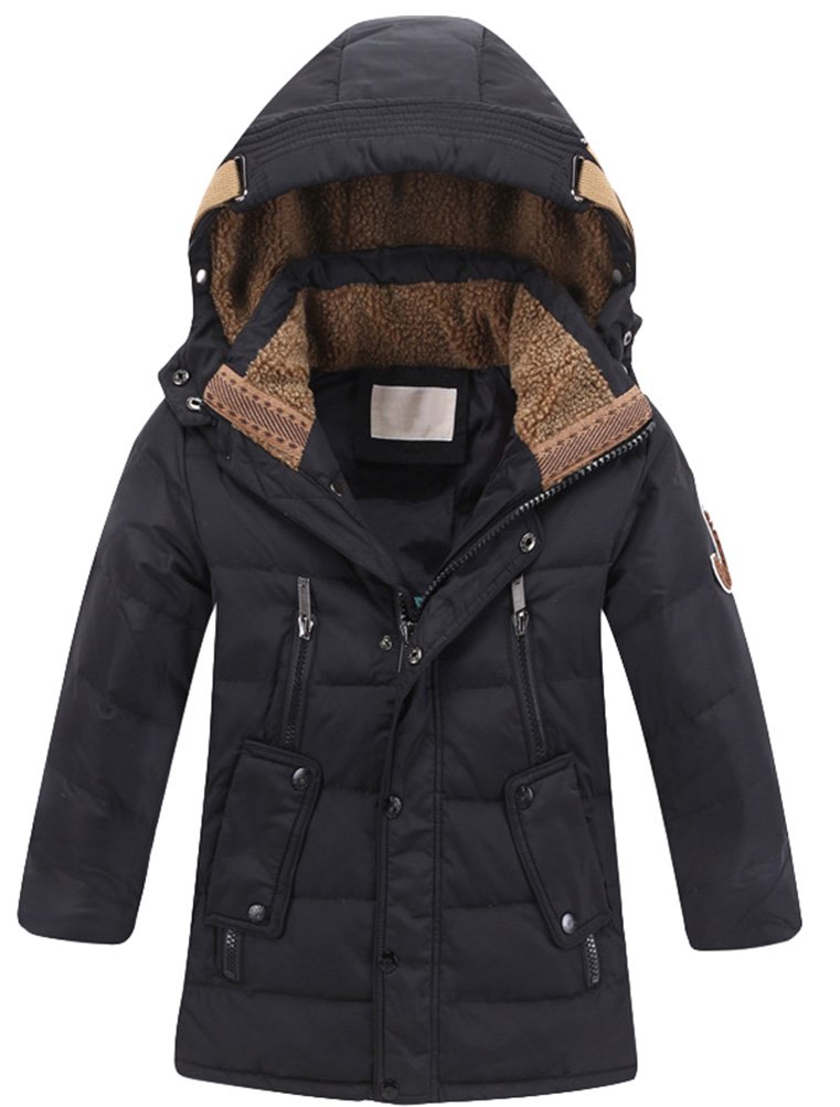 Vogstyle Bambini Giubbotto Piumino Invernale Ragazzi Ragazze Leggero Impermeabile Cappotto con Cappuccio