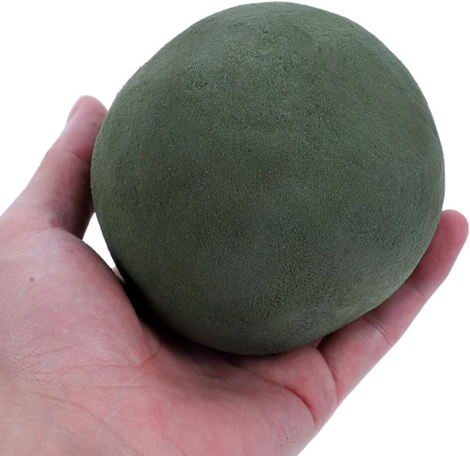 STOBAZA Round Floral Foam Pack of 8 Wet Floral Foam Spheres Base Green Plant Foam Florist Foam for Flowers DIY Arrangement Sphere Foam Balls for Garden Wedding