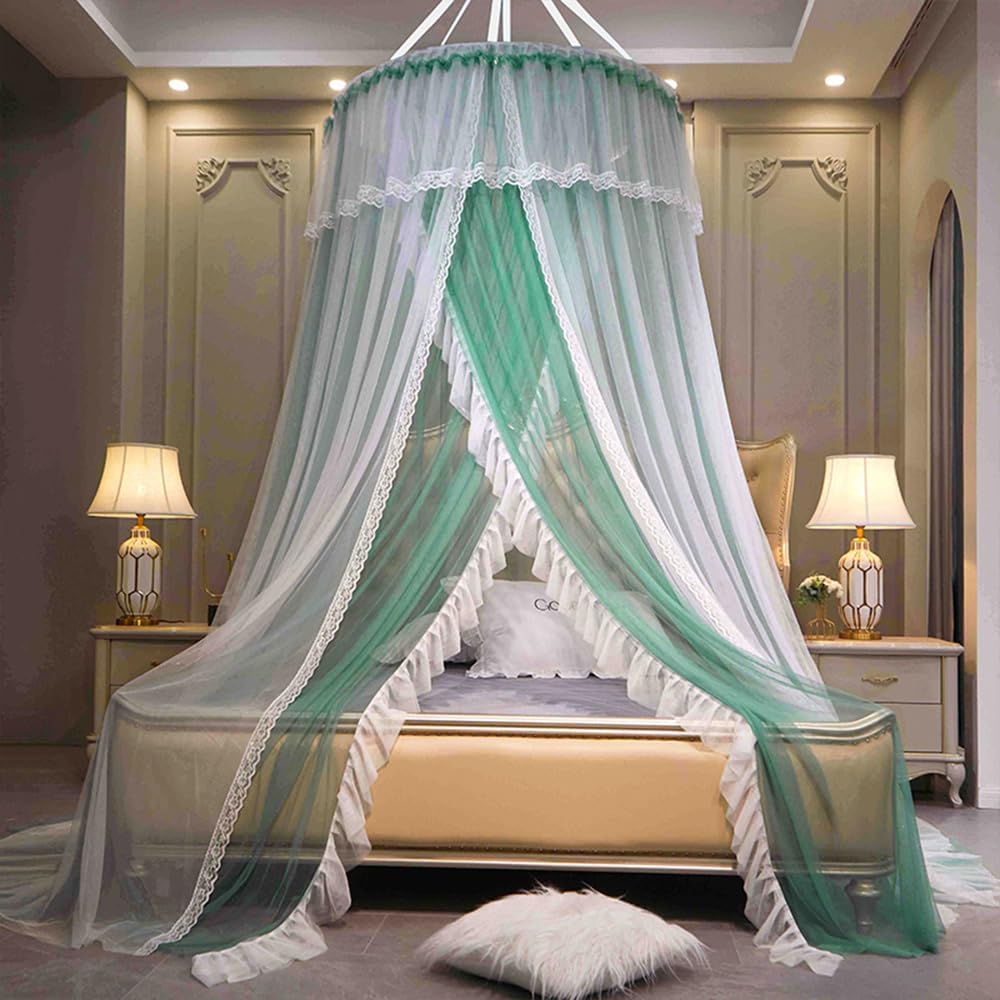 Mengersi Bed Canopy for Girls,Bed Canopy Curtains Double