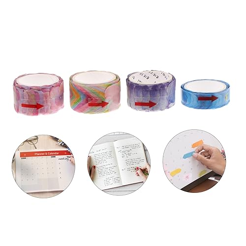 Miniatura 9 de COHEALI Juego de 4 calcomanías de pétalos y washi para decoración de plantas, decoración de Navidad, juego de calcomanías para diario, cinta