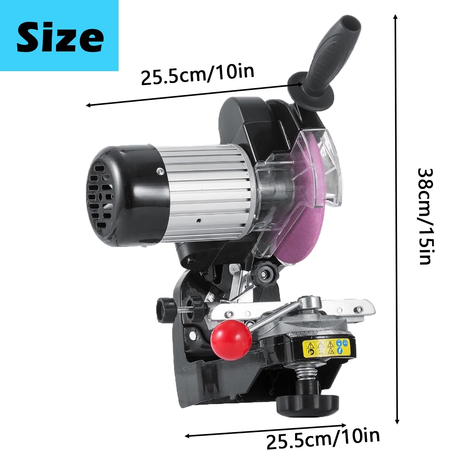 Kit de afilador de motosierra, pulidora portátil de 230 W con ángulo ajustable, motor de 3000 rpm y ángulo ajustable de 0 a 35°, alta estabilidad y precisión, ideal para profesionales