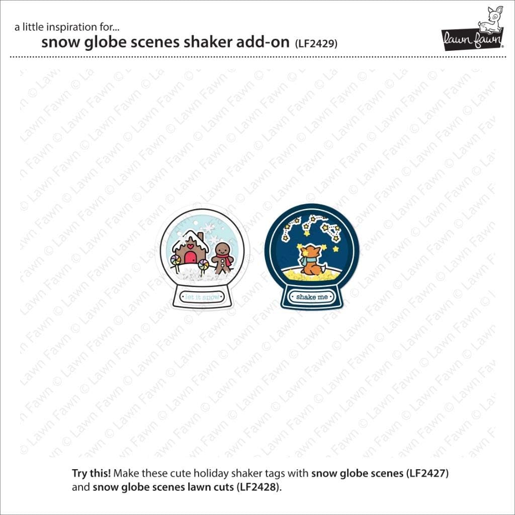 Lawn Cuts Custom Craft Die -Snow Globe Scenes Shaker Add-On -LF242