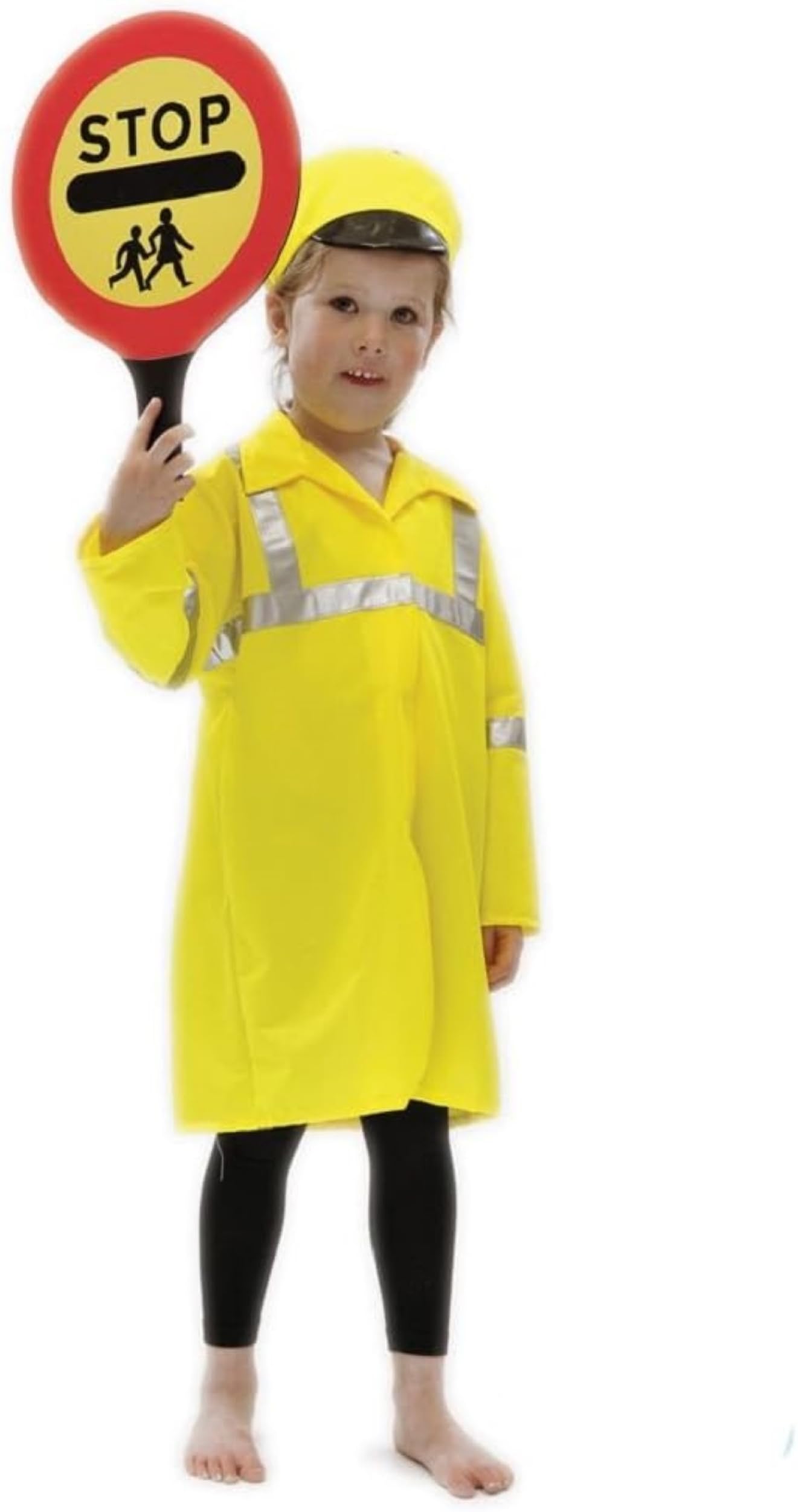 PRETEND TO BEE Crossing Patrol Dress Up Costume for Kids Unisex, Multi Coloured, 3-5 Years