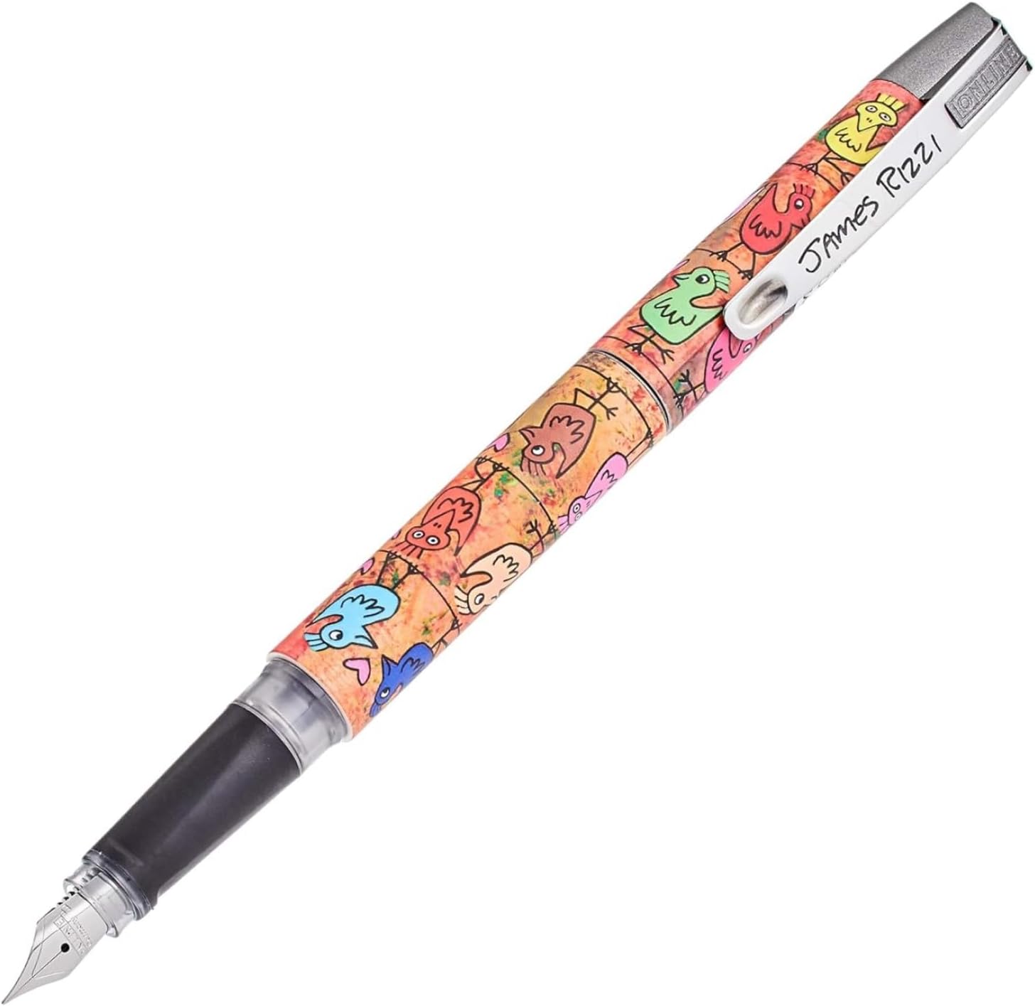 Online 61343 Campus James Rizzi Piece Fountain Pen, M, Medium Point, Dual Use Type, Genuine Import