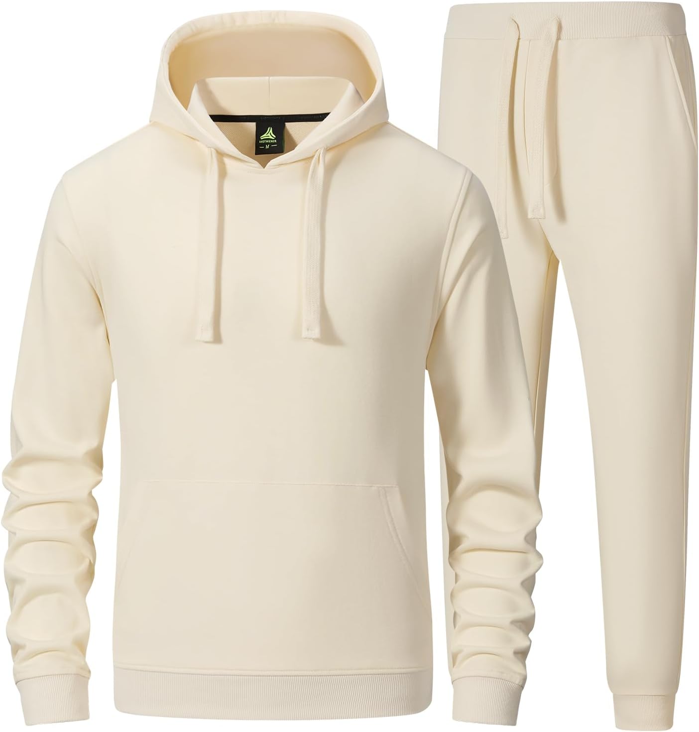 ANOTWENER Men’s Track Suits 2 Piece Stand-up Collar Long Sleeve with Double Side Pockets Jacket and Sweatpants