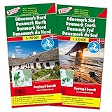Freytag Berndt Autokarten, Dänemark Nord und Süd, Set, Top 10 Tips - Maßstab 1:150.000: Set wegenkaarten 1:150 000 (freytag & berndt Auto + Freizeitkarten) - Freytag-Berndt und Artaria KG