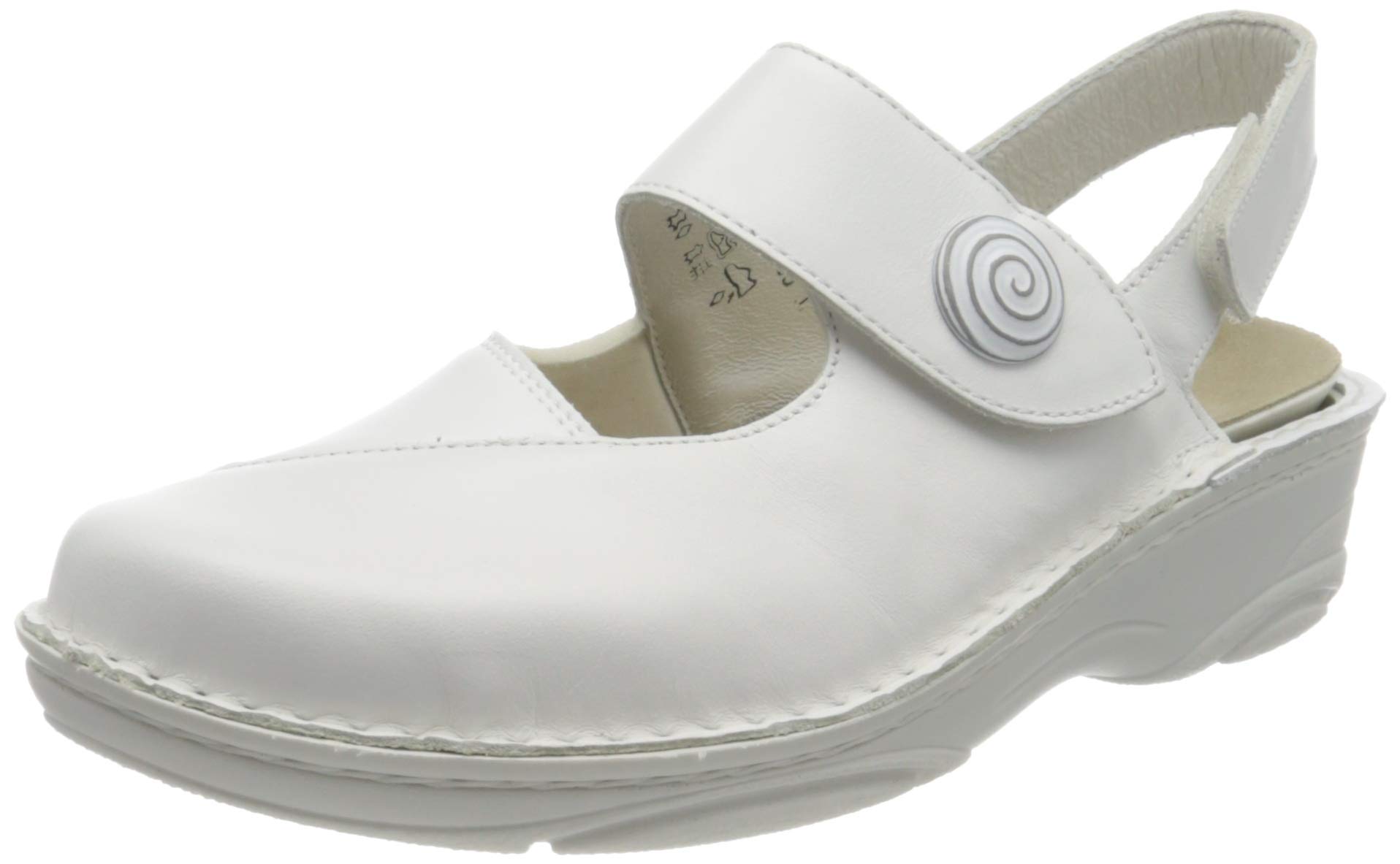 Berkemann 3461 Women’s Closed Toe Sandals, White (Weiß 130), 8.5 UK