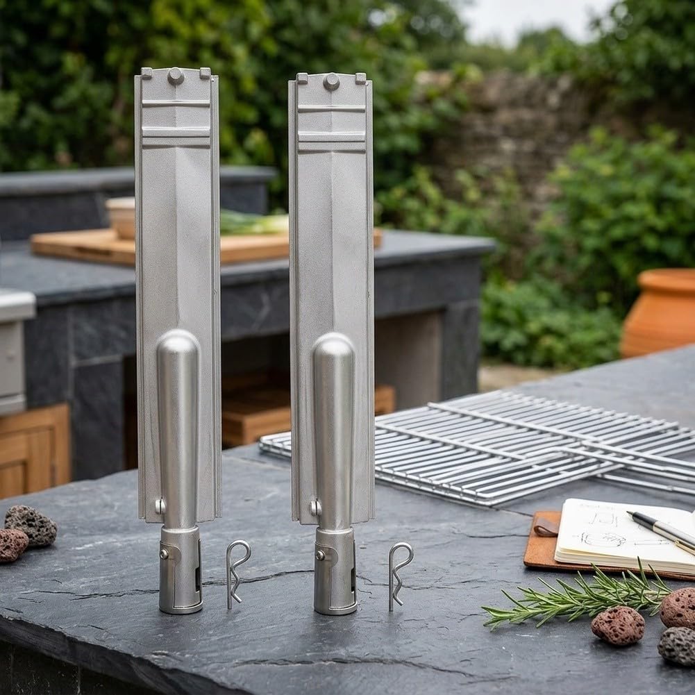 Bruciatore a gas da 40,6 cm per barbecue da esterno (2 pezzi)