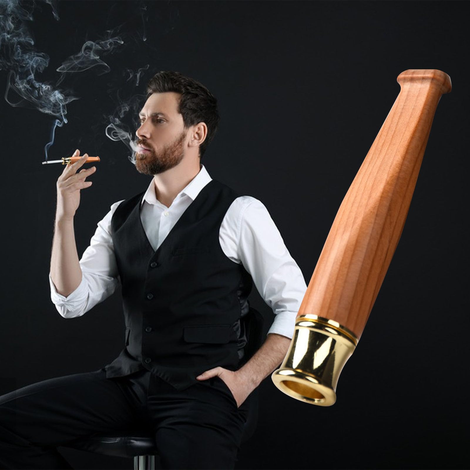 homemade cigarette holder Wooden Cigarette Holder, Cigarette Holder, Handmade Cigarette Holder,  Short, Removable, Easy to Clean, Cigarette Holder, Reusable : Amazon.ie:  Fashion