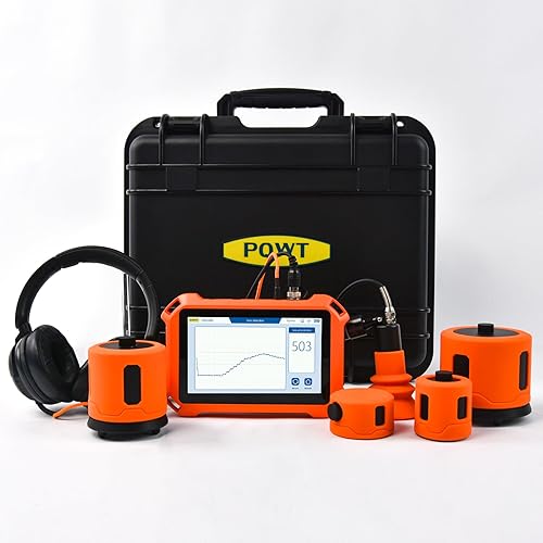 Miniatura 10 de PQWT Detectores de fugas de agua subterráneas para el hogar PQ125A Detección de fugas de agua en tuberías de pared con pantalla táctil, auriculares