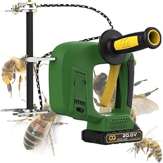 Portable Electric Bee Shaker - Rechargeable Handheld Beehive Frame Shaking Machine, Brushless Bee Remover for Beekeeping, Essential Bee Hive Equipment with 1 Battery