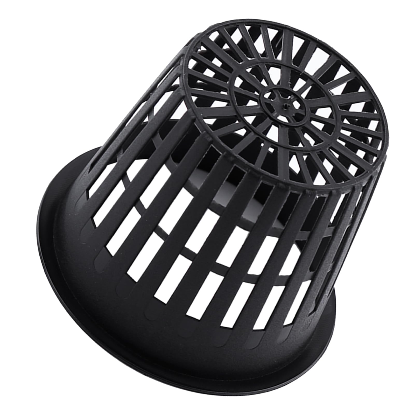 10pcs Mesh Pot Net Cup Basket Hydroponic Aeroponic Flower Planting Container for Plant Grow Clone Gardening(Black)