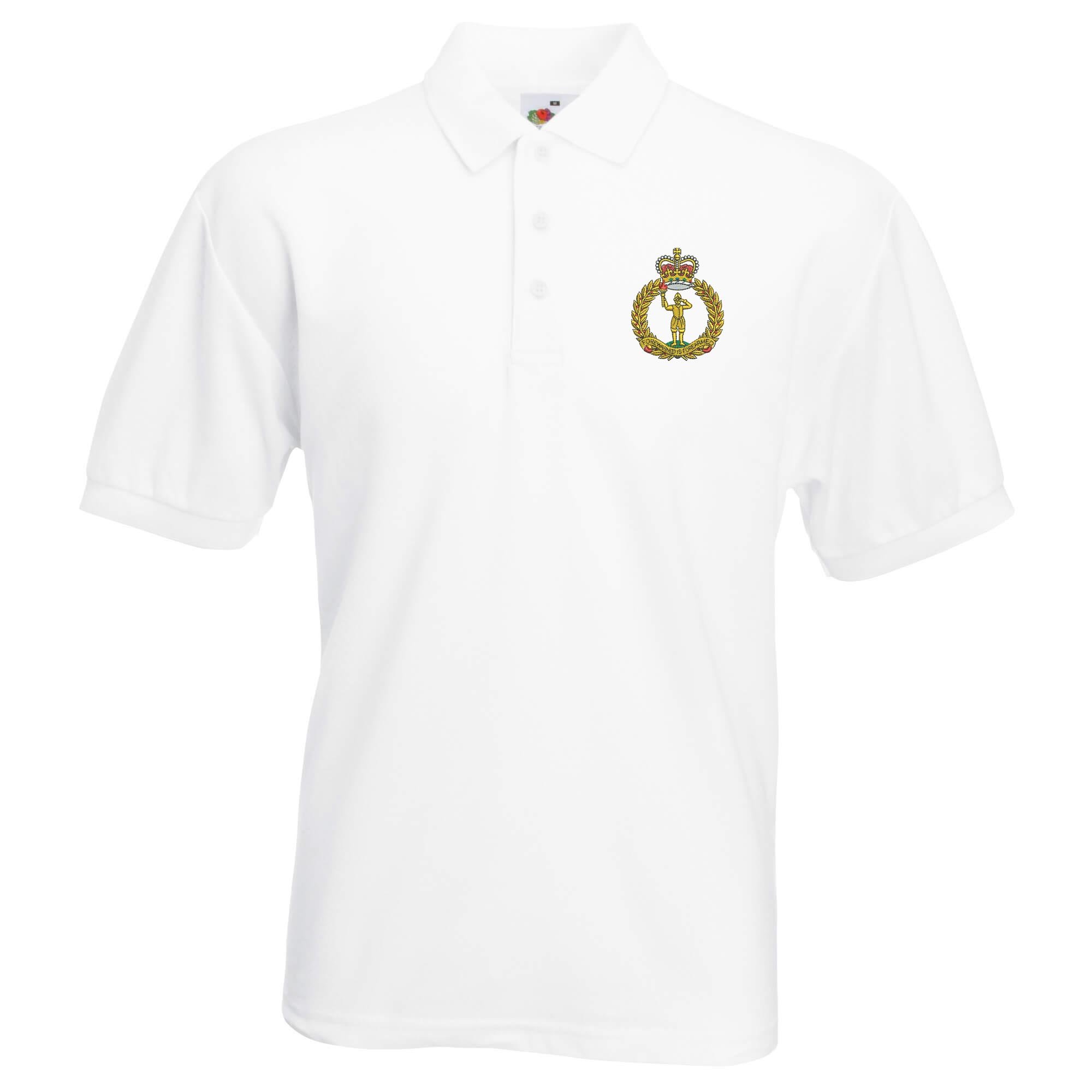 Pineapple Joe's White Royal Observer Corps Embroidered Polo - Large