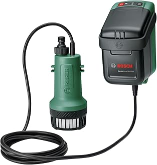 Bosch Cordless Submersible Water Pump GardenPump 18V-2000 (Without Battery, 18 Volt System, in Carton Packaging)