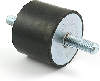 GTPBAO Stud Bushing 2 Pcs 50 * 40mm M10*27mm Double End Male Rubber Anti Vibration Mount Bobbin Isolator Threaded Isolator