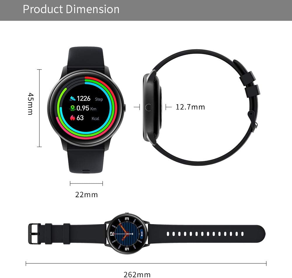 IMILab KW66 1.28 Inch TFT Smart Watch, IP68 touch screen impermeabile Monitoraggio del sonno Allenamento Fitness Tracker Pedometro con notifica dei messaggi, Personalizza quadrante dellorologio IMILab KW66 1.28 Inch TFT Smart Watch, IP68 touch screen impermeabile Monitoraggio del sonno Allenamento Fitness Tracker Pedometro con notifica dei messaggi, Personalizza quadrante dellorologio