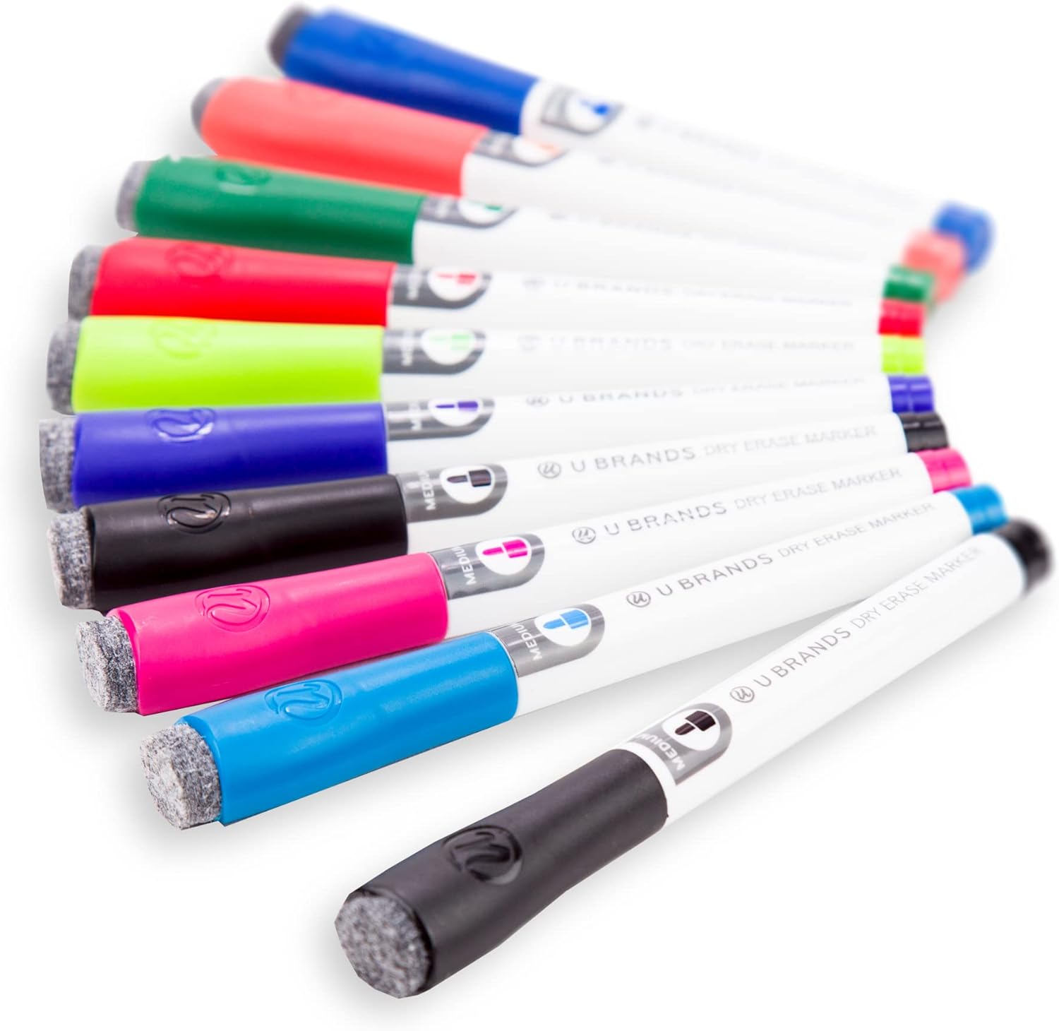 U Brands Low Odor Dry Erase Markers, Medium Point
