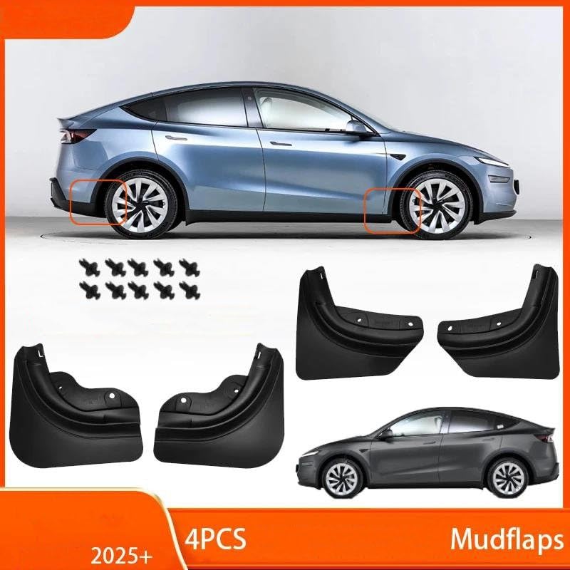 Garde-boue Tesla Model Y Juniper 2025 protecteur de roue anti-projections - 4