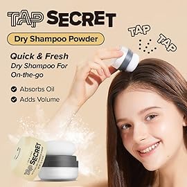 I DEW CARE Biotin Clarifying Dry Shampoo - Tap Secret Original Trio Set | Strengthening & Volumizing, Powder Type, Refillable, Non-aerosol, Brunette, Korean Ginseng, Stocking Stuffers, 0.26 Oz * 3ea