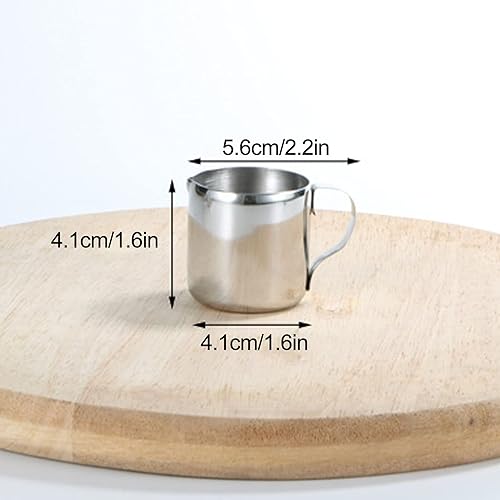 Miniatura 8 de Taza de café, jarra de café de 2.0 fl oz 304 taza de bebida de espuma de leche de acero inoxidable