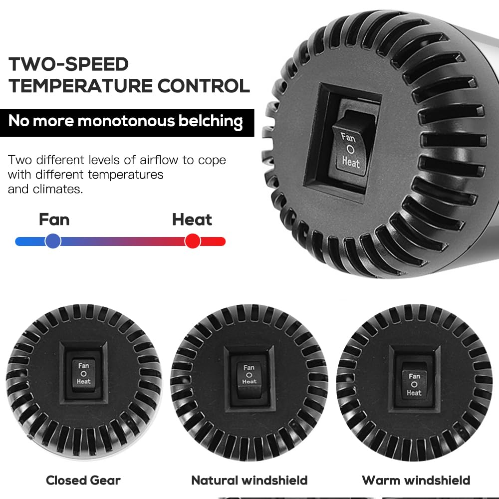 Ashata Désembuage De Chauffage De Voiture Ventilateur De Chauffage De