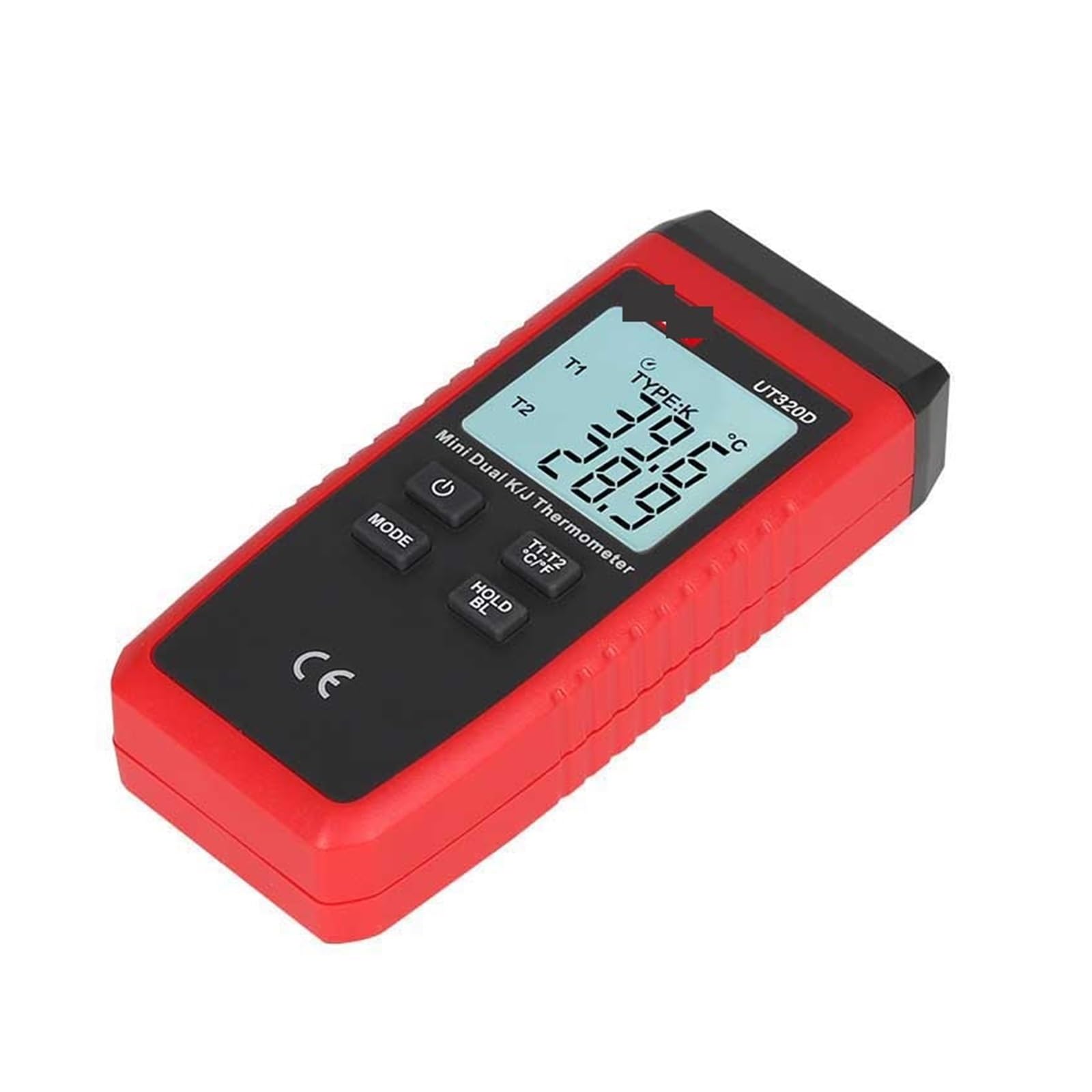 Mini termómetro digital de doble canal UT320D | Medidor de temperatura KJ