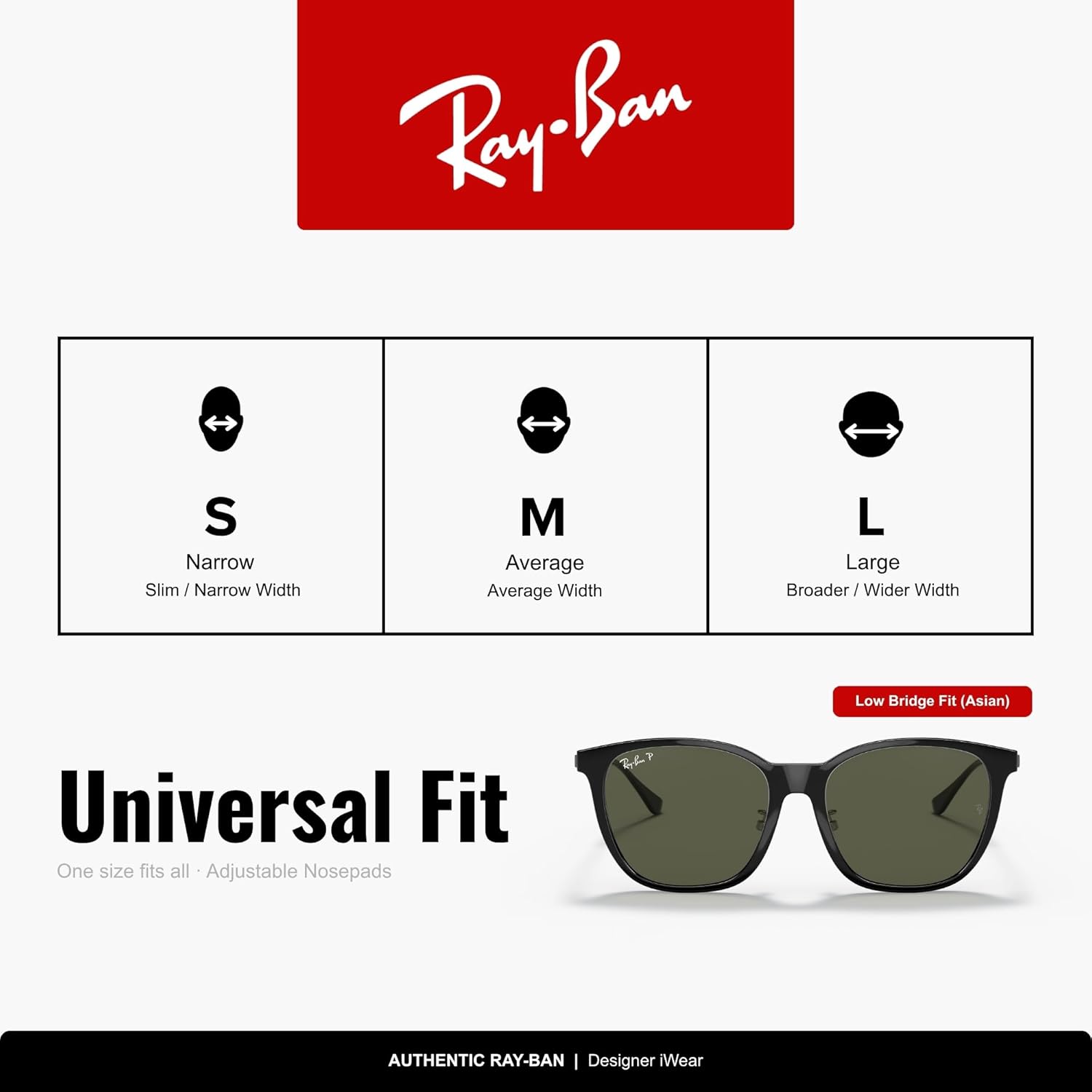 Ray-Ban RB4333D Square Sunglasses for Men for Women