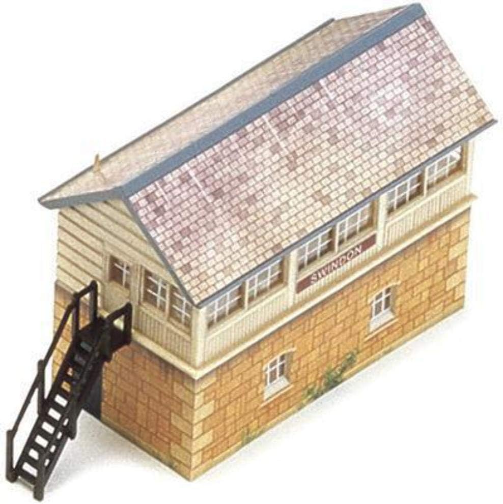R8005 OO Gauge Signal Box - Model Railway Accessories, Miniature Diorama Scenery for Hornby Train Sets - Lifelike Train Signal Box Model - Scale 1:76