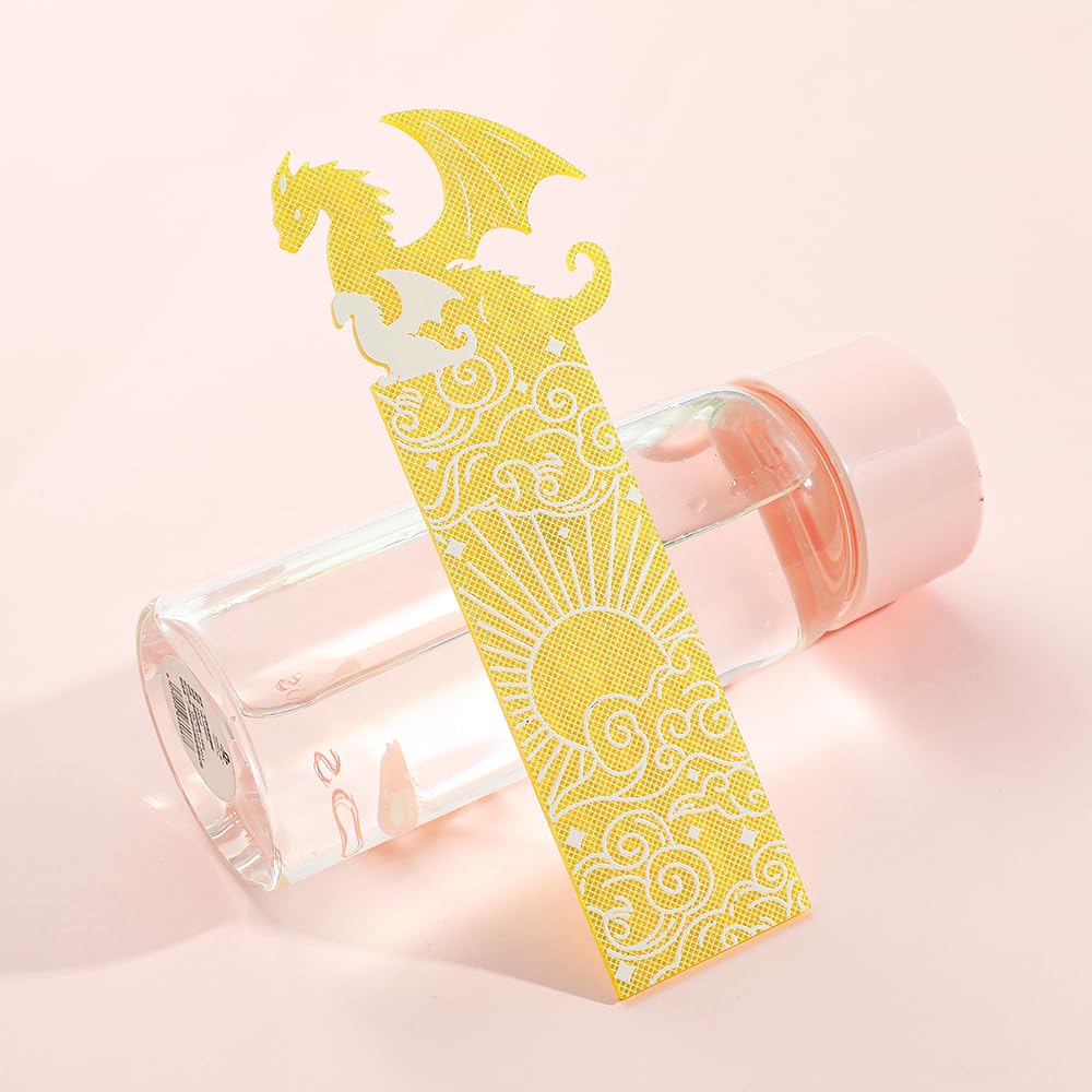 Dragon Suncatcher Bookmark - Fantasy Book Lover Gift With Stained Glass