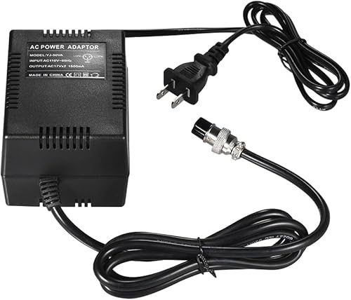 Miniatura 1 de Btuty Mezclador de consola mezcladora de alta potencia Adaptador de CA 17V 1500mA 50W Conector de 3 pines 110V Entrada Enchufe de EE. UU. para