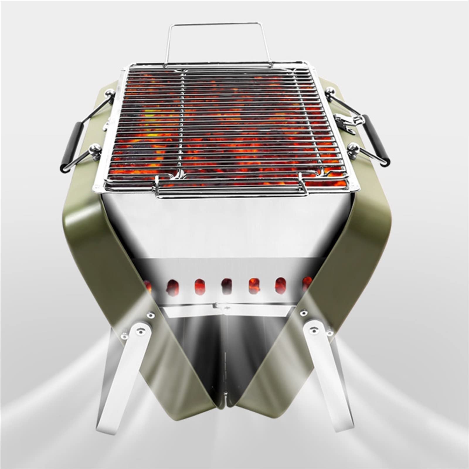 Amazon | ガスグリルミニポケットBBQグリルポータブルステンレス