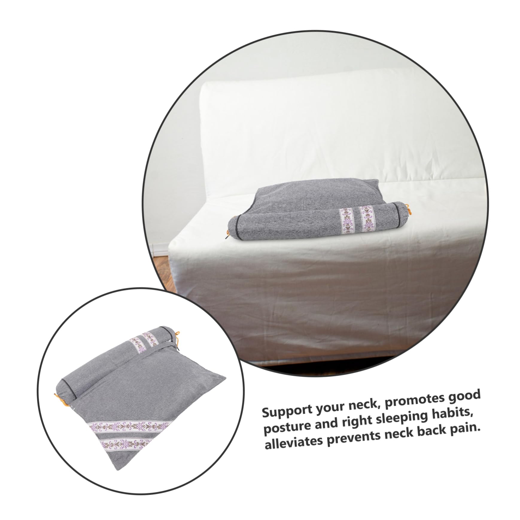Cuscino Cervicale Ergonomico Con Supporto Lombare Cuscino Da Viaggio Per Auto e Casa Design Per Comfort Totale Naturale Supporto Per Schiena e Collo