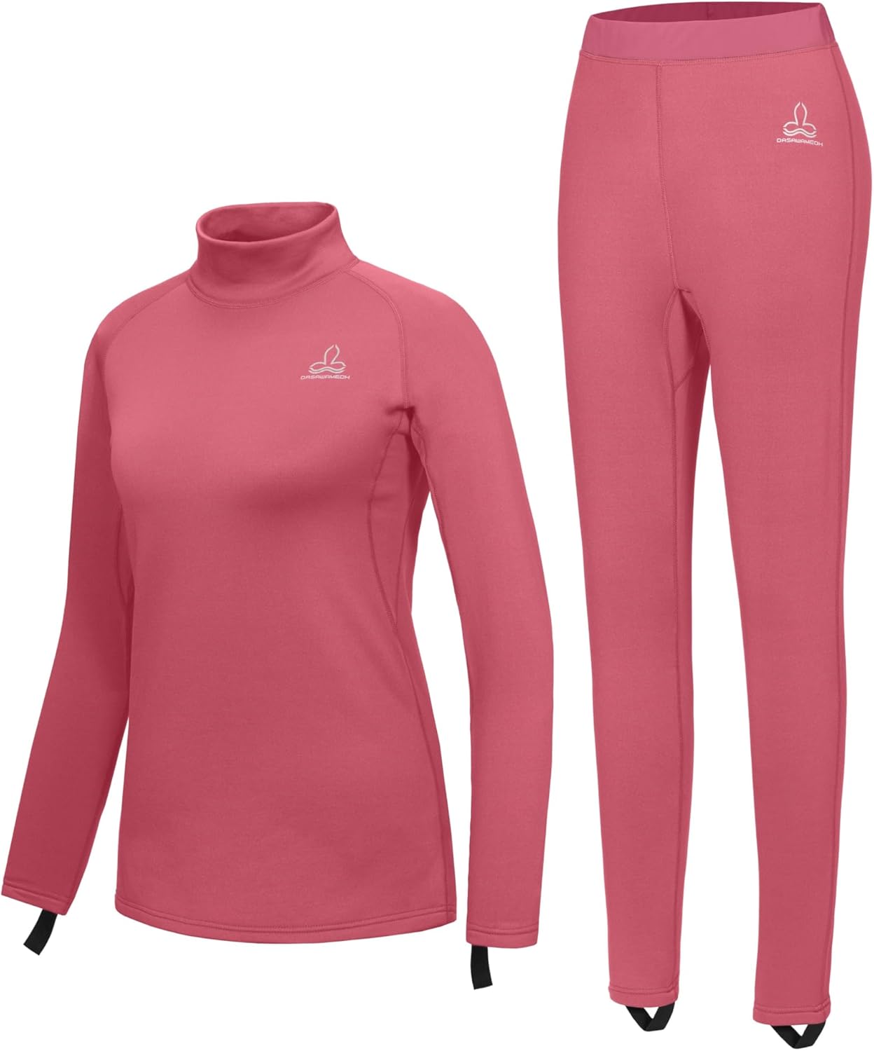 “Dasawamedh Women’s Lightweight Fleece Thermal Underwear Set for Outdoor Activities”