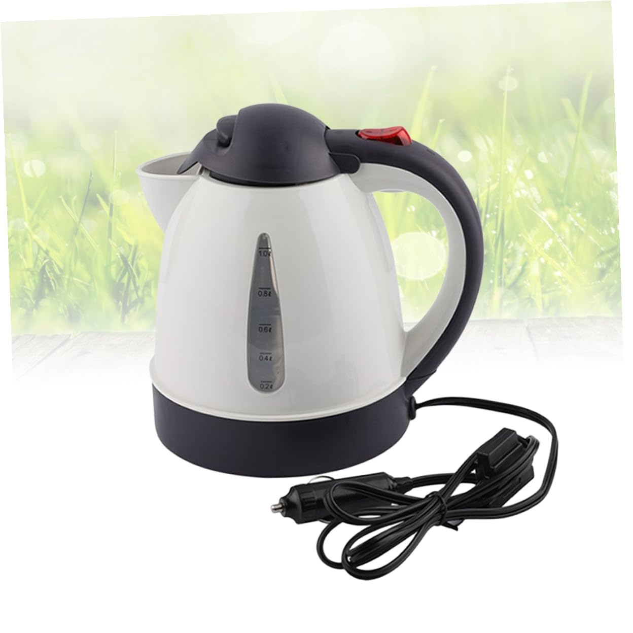 Elektrischer Wasserkocher Aus Edelstahl 150w 12v Auto Teekessel Mit Automatischer Abschaltung Trockengehschutz Und Klappbarem Deckel Für Sicheres Reisen