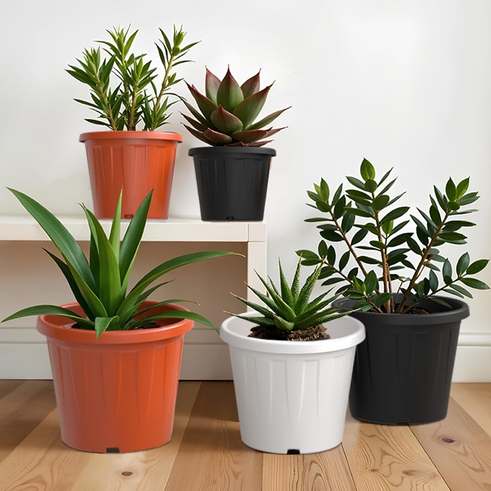 YUCCABE ITALIA 6 Pack White Nursery Planters -2