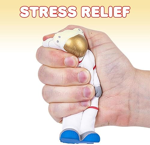 Miniatura 4 de ArtCreativity Squeezy Astronauts, juego de 2, juguetes para aliviar el estrés con temática de espacio exprimible de 4.5 pulgadas para niños,