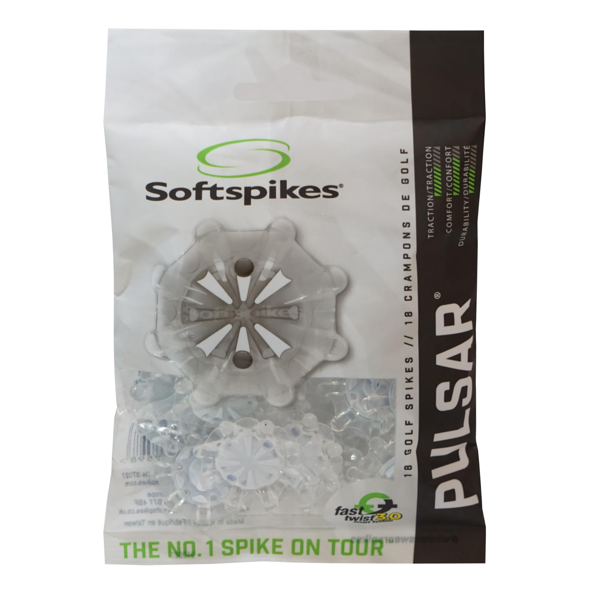 14 x PULSAR Softspikes Fast Twist 3.0 Translucent / White