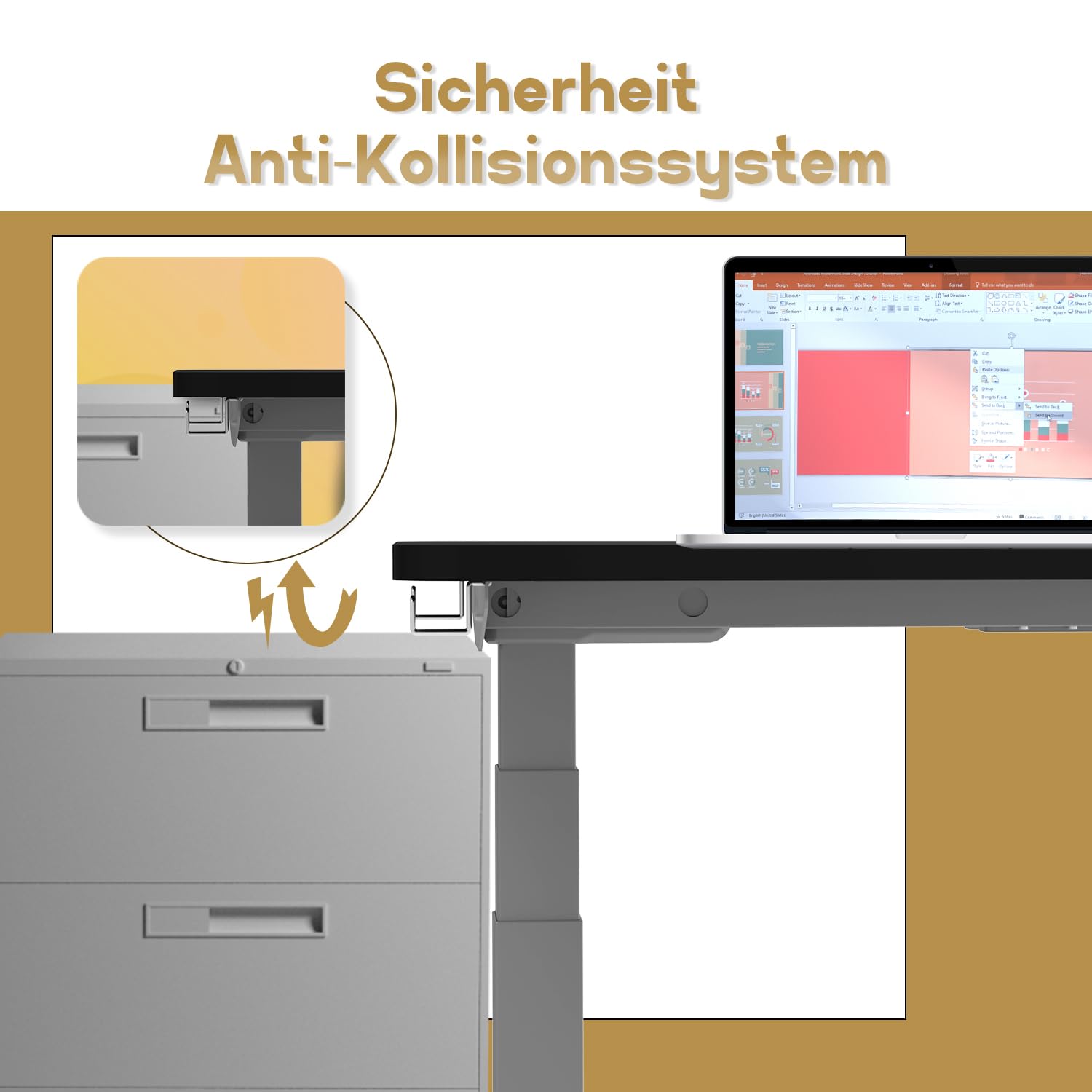 Homall G-23 PRO Höhenverstellbarer Tisch Gestell mit 2 Motoren,Elektrisch Tischgestell Belastbar bis 130KG, 3-Fach-Teleskop, Tischgestell mit Memory Steuerung, Kollisionschutz- und Erinnerungsfunktion