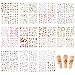 FLOFIA 44 Modelli Adesivi Unghie Trasferimento ad Acqua Nail Stickers Water Decals Decalcomania Adesivi Unghie Trasferimento per Decorazione Nail Art Fai da Te 11 Fogli Grandi