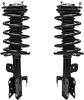Vista 1857 de Detroit Axle - Kit de suspensión delantera de 10 piezas para Chevy Aveo Aveo5 Pontiac G3 Wave 2 Ready Struts Assembly 2 Enlaces de barra