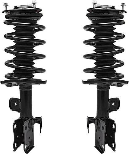 Miniatura 1857 de Detroit Axle - Kit de suspensión delantera de 10 piezas para Chevy Aveo Aveo5 Pontiac G3 Wave 2 Ready Struts Assembly 2 Enlaces de barra