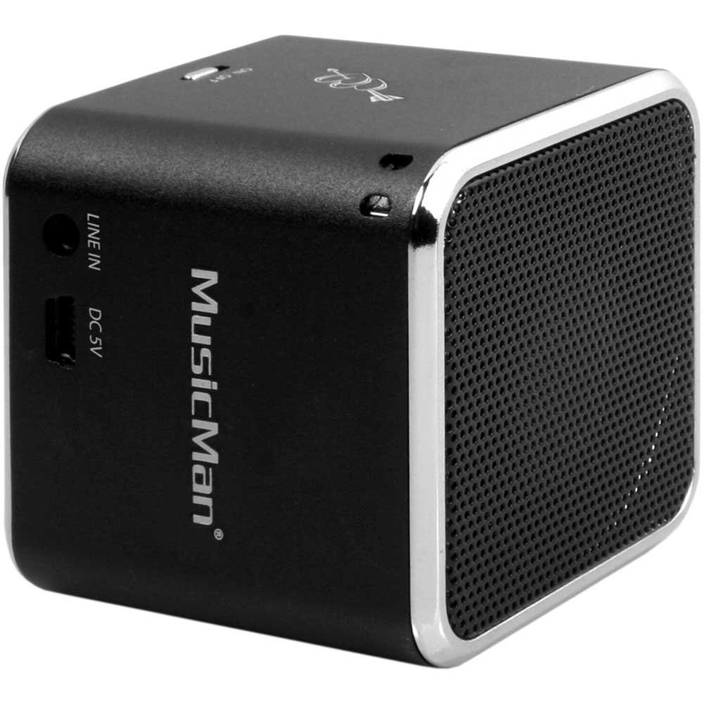 alt text: musicman mini portatile bluetooth speaker nero