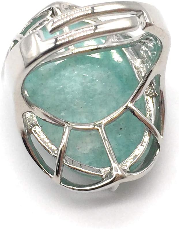 Natural Stone Rings Precious Oval Shaped Gemstone Jewelry For Women Anniversary Birthday Wedding Gift - Image 5