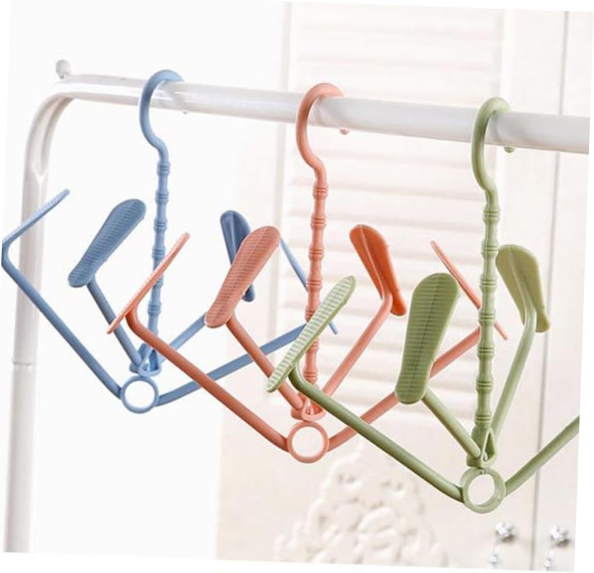 Zerodeko 5 Piece Plastic Shoes Drying Rack Hanger for Boots and Shoes