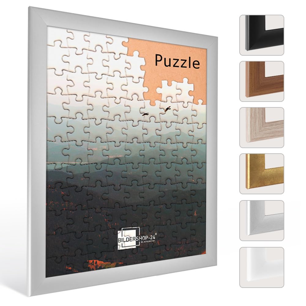 Puzzlerahmen Corona Mattsilber 33x95cm 95x33cm (ca. 500-1000 Teile)