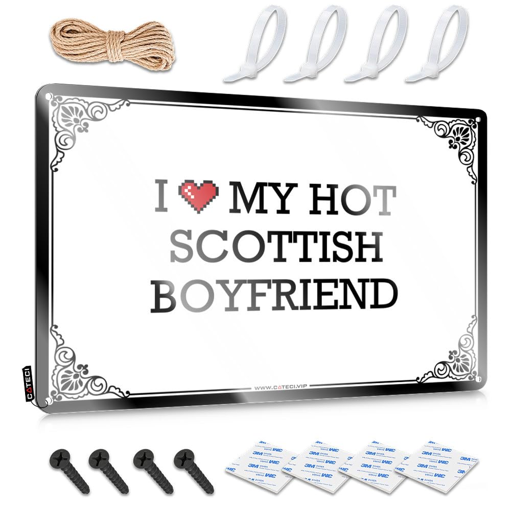 Fzfn Colour I Love My Hot Scottish Boyfriend Designer Indie - Necessities Decor Wall Art Decoration(30X40cm)